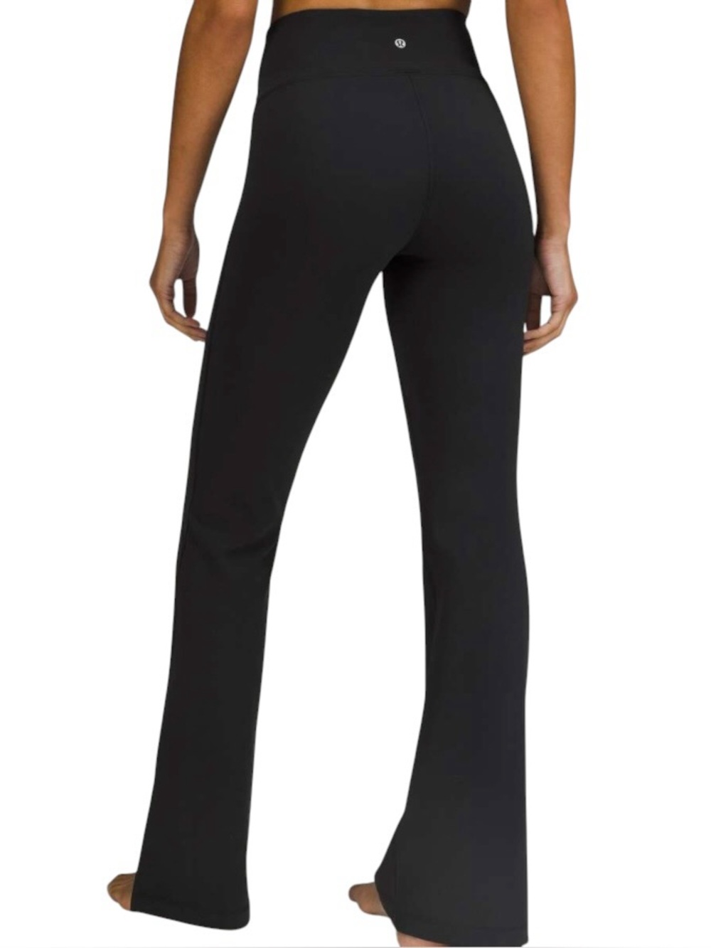 Lululemon Groove Super High Rise Split Hem Flare Pant Nulu Black Size 10